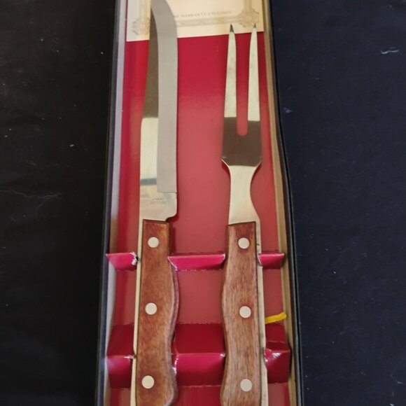 Maxam Japan Vintage Carving Set, New in Box - Picture 2 of 3